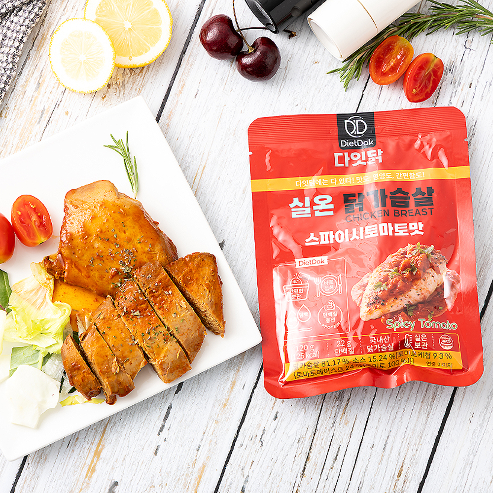 다잇닭 실온 닭가슴살 스파이시토마토맛, 120g, 30개 - 상세 이미지 4