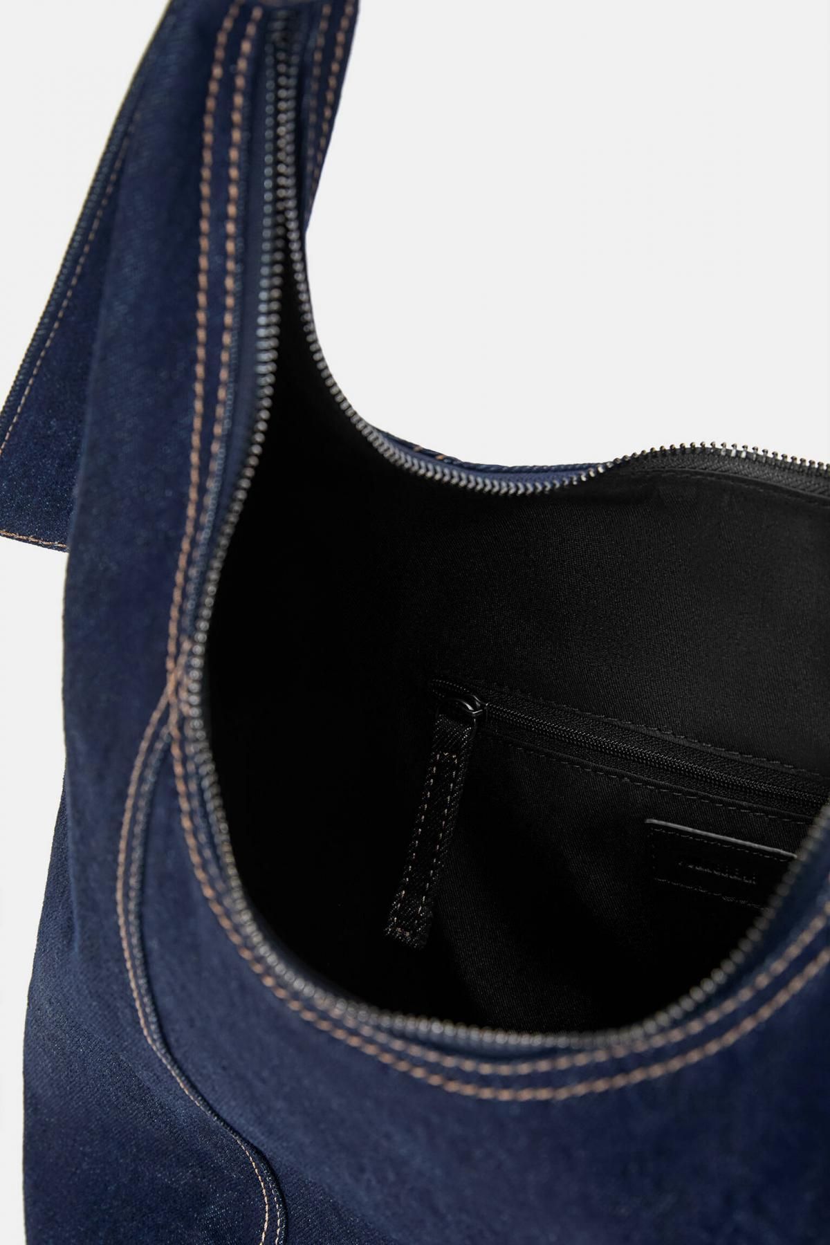 풀앤베어 데님 숄더 스트랩 쇼퍼백 4080/640 JEANS - 상세 이미지 3