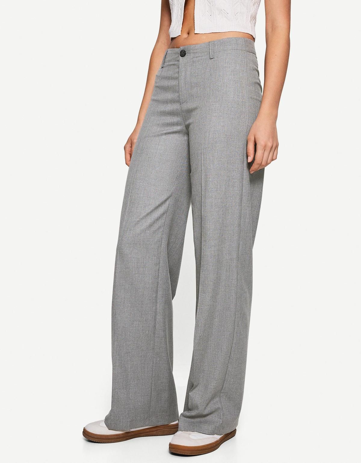 버쉬카 와이드 레그 팬츠 0169/168 GREY - 상품 이미지