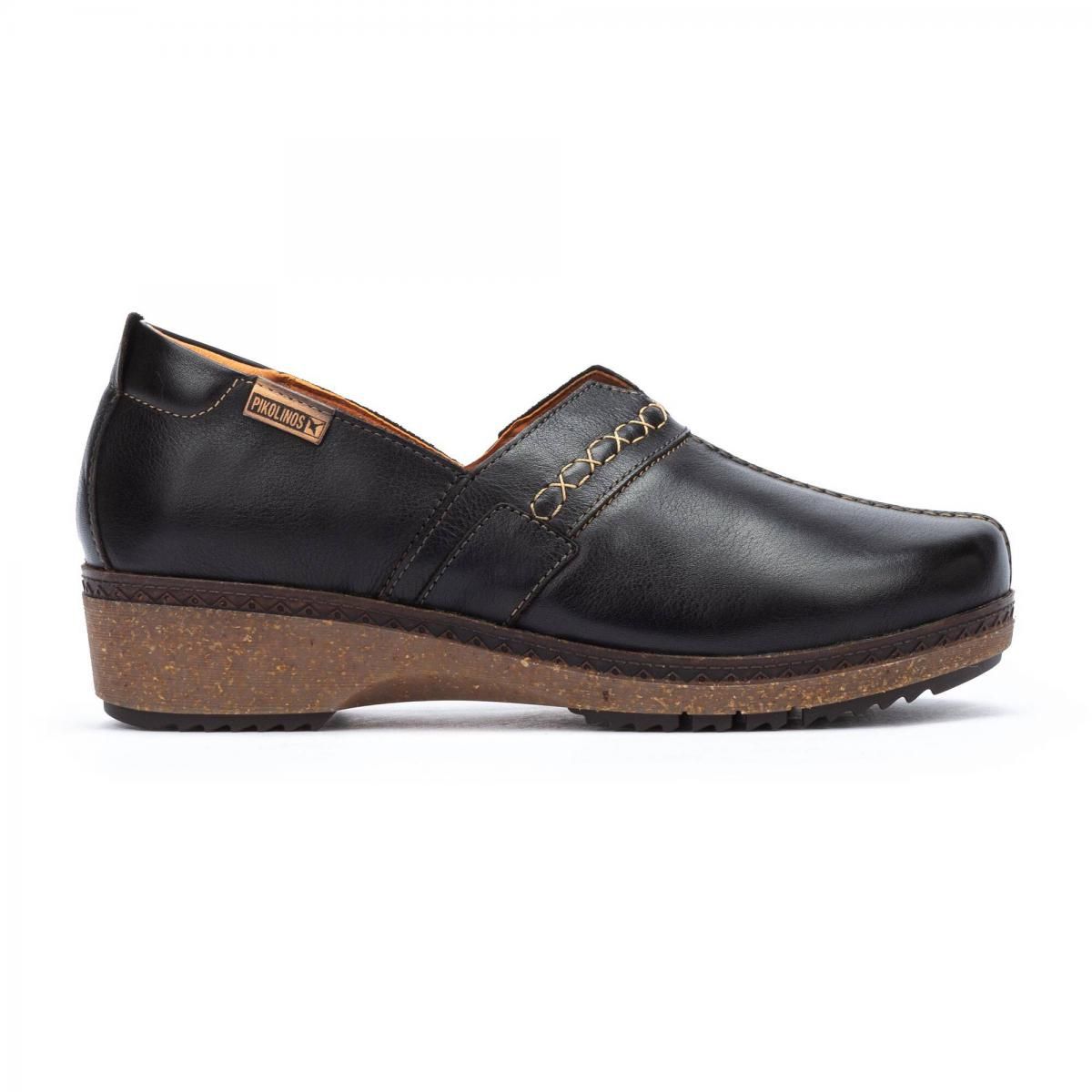 피콜리노스 컴포트 레더 로우힐 슈즈 GRANADA W0W-3627 BLACK - 메인 이미지