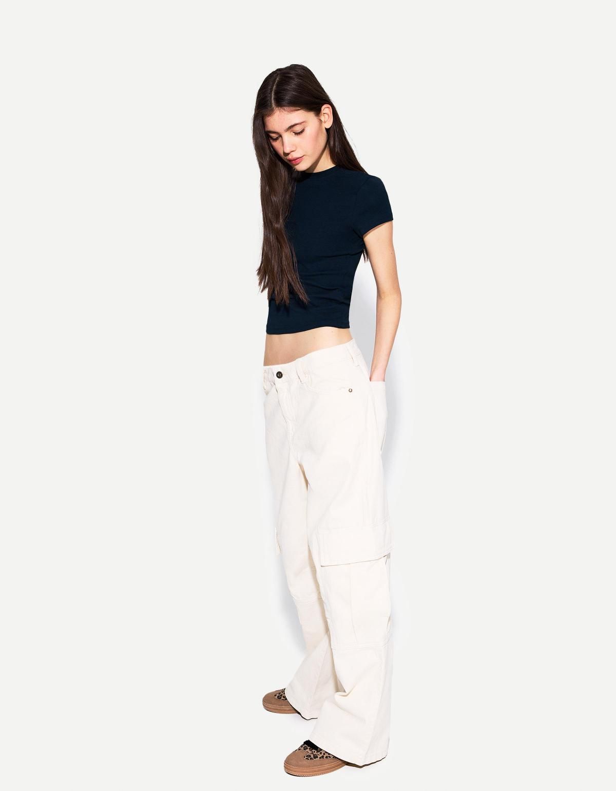 버쉬카 크루넥 반팔 티셔츠 2666/152 NAVY - 상세 이미지 4