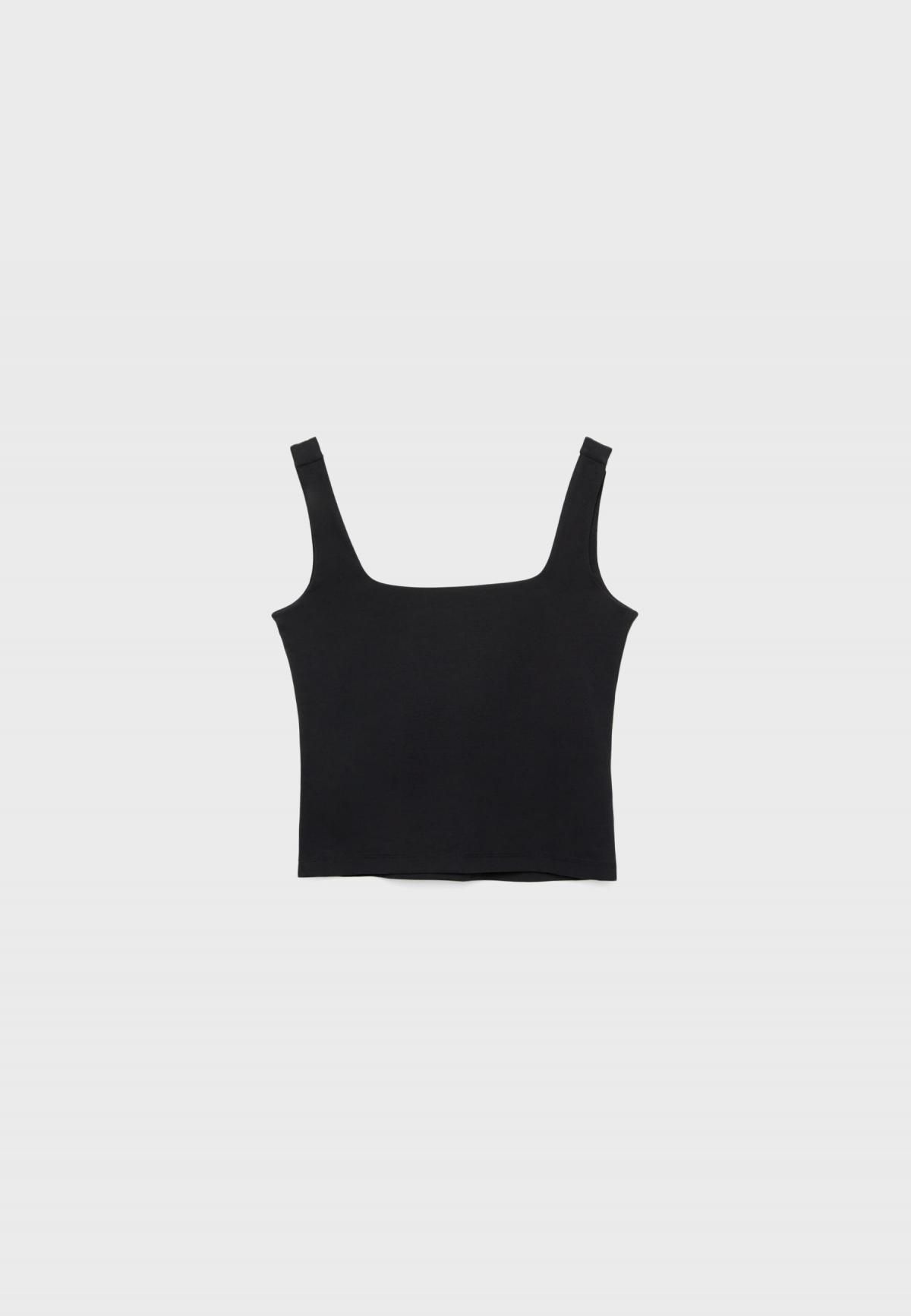 스트라디바리우스 베이직 스퀘어넥 민소매 탑 7695/665 BLACK - 상세 이미지 2