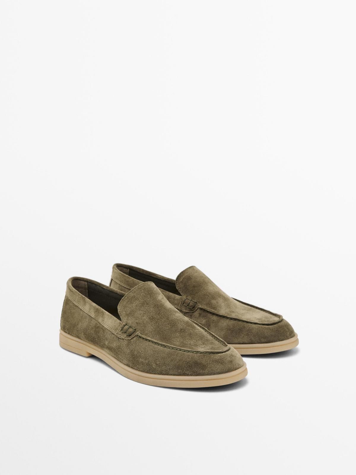 마시모두띠 스플릿 스웨이드 베이직 로퍼 1507/550 KHAKI - 상세 이미지 2