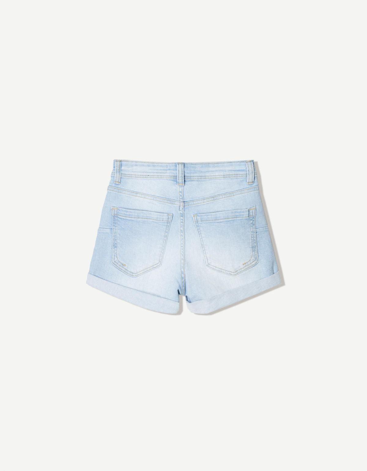 버쉬카 롤업 데님 쇼츠 3315/089 LIGHT BLUE - 상세 이미지 5