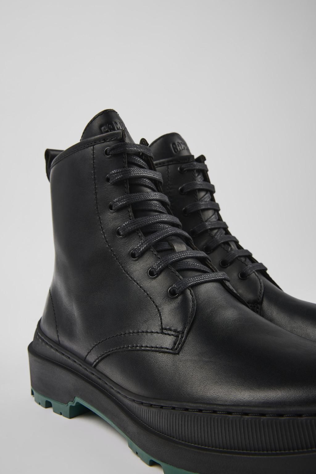 캠퍼 테크니컬 블랙 레더 앵클부츠 Brutus Trek K400671-004 BLACK - 상세 이미지 2