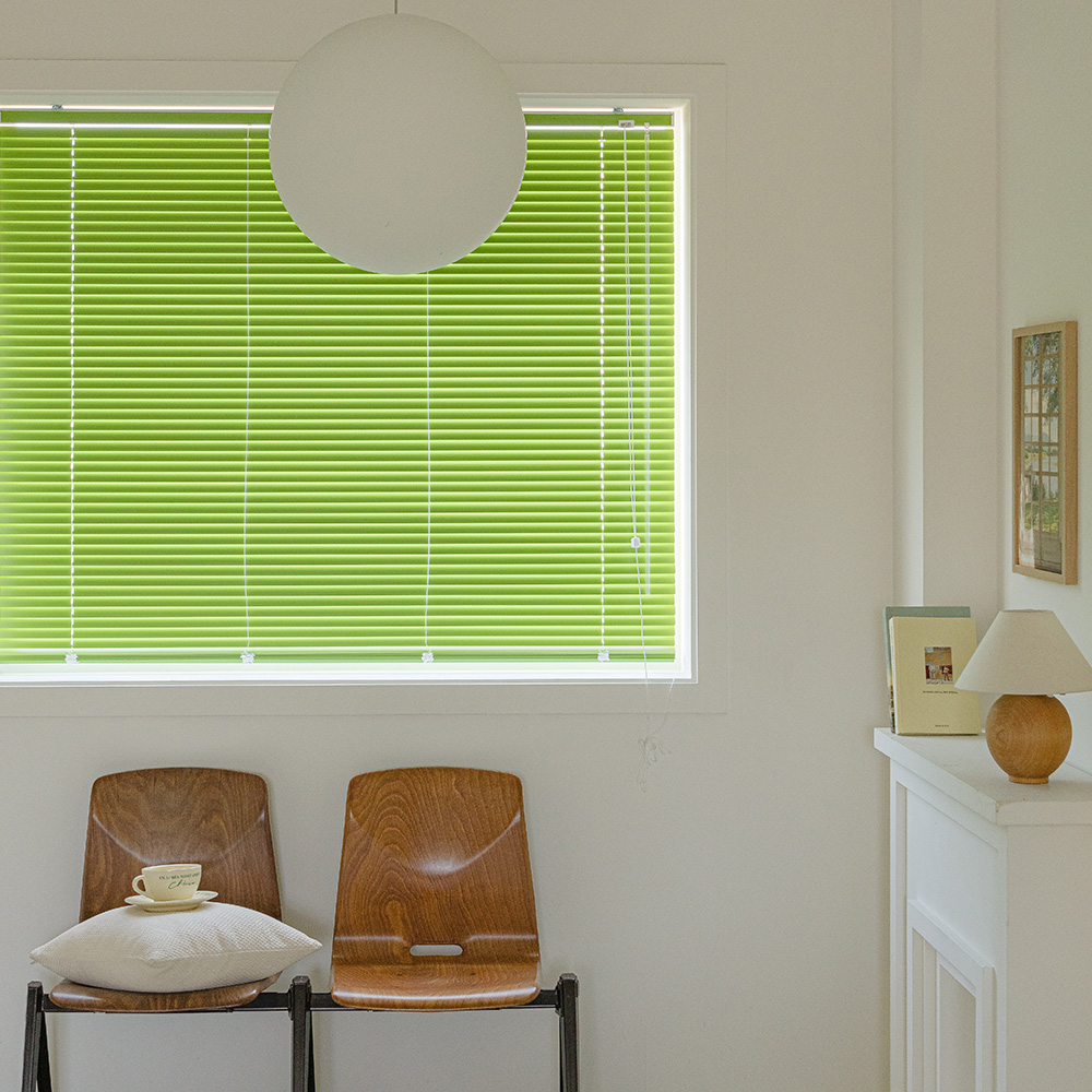 바자르 25mm 알루미늄 맞춤제작 블라인드 거실 베란다 창문 우측 36x20