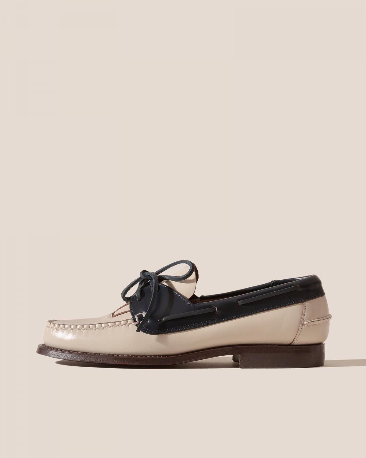 헤레우 살레르 바이컬러 레이스업 로퍼 14730471309644 CUSTARD/DARK NAVY - 메인 이미지