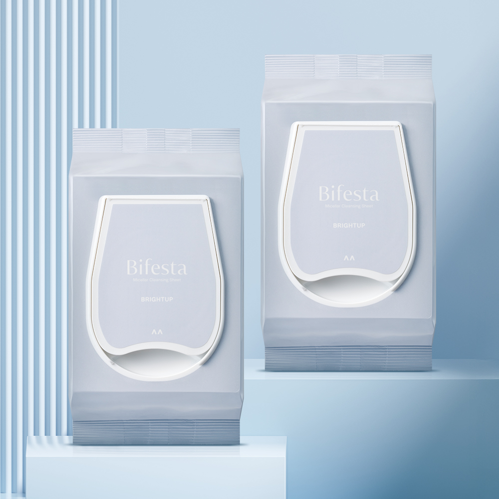 [1+1] 비페스타 미셀라 저자극 클렌징티슈 브라이트닝 모공패드 세안티슈 여행용클렌징시트 46매 상세 이미지 2