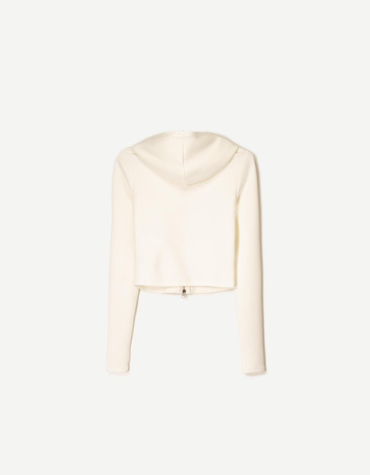 버쉬카 아이보리 집업 후드티 1820/727 CREAM - 상세 이미지 2