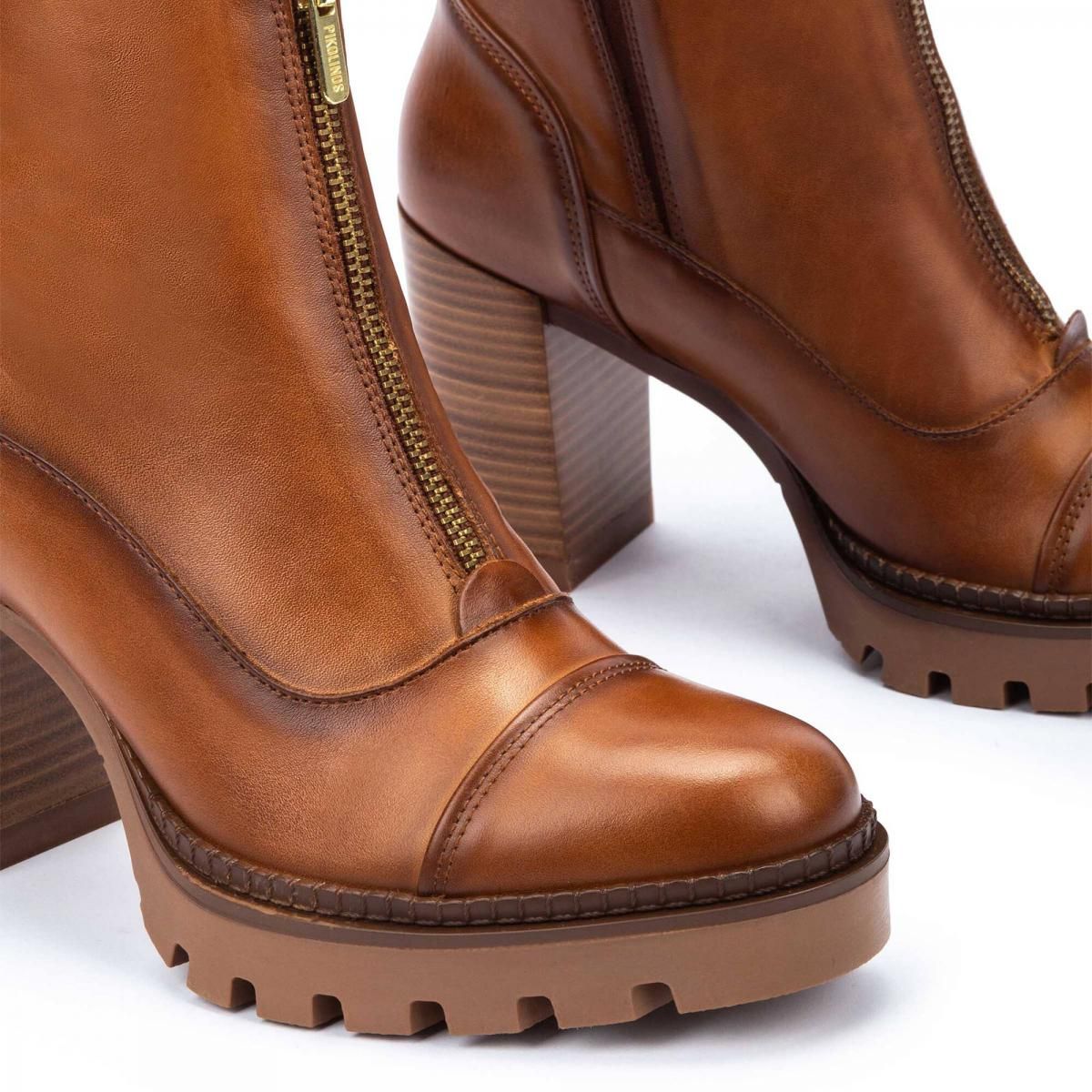 피콜리노스 청키힐 웨지솔 앵클부츠 CERVERA W1J-8829 BRANDY - 상세 이미지 3