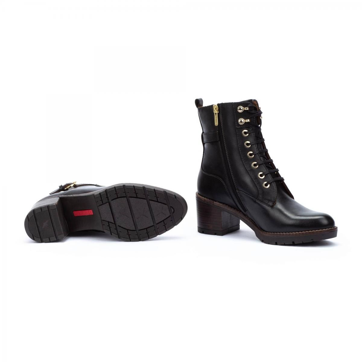 피콜리노스 클래식 미들힐 레이스업 앵클부츠 LLANES W7H-8510 BLACK - 상세 이미지 5