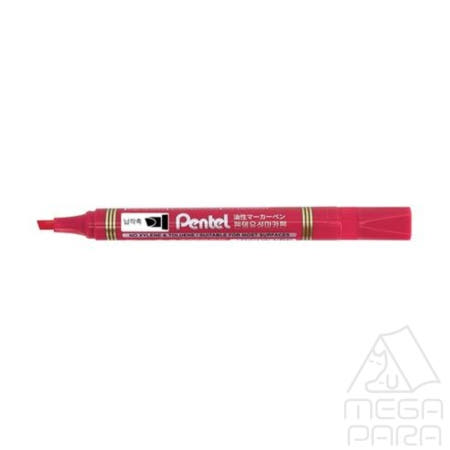 도하름 펜텔 유성매직 N860-BO 적색 사각닙 둥근촉 부드러운매직 금속
