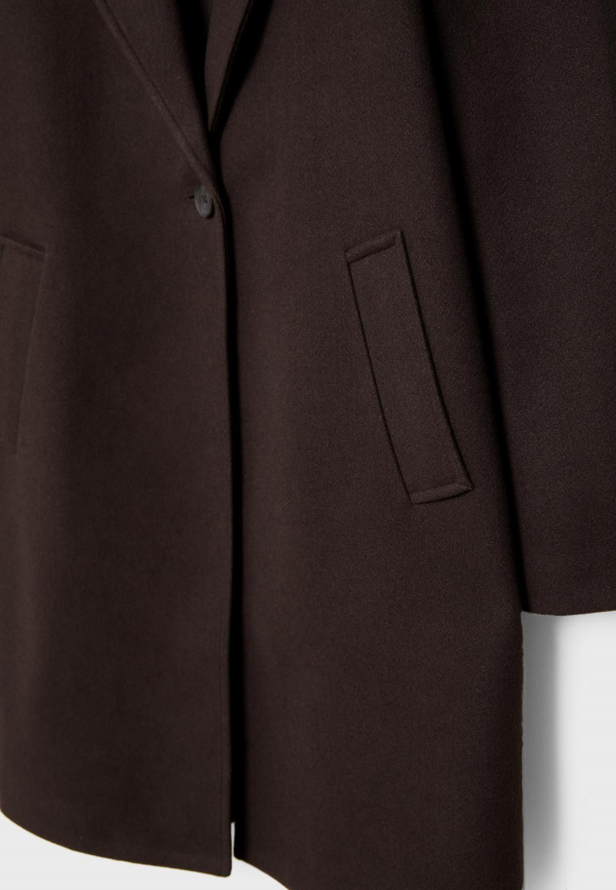 스트라디바리우스 소프트터치 버튼 니트 롱 코트 5898/885 BROWN - 상세 이미지 3