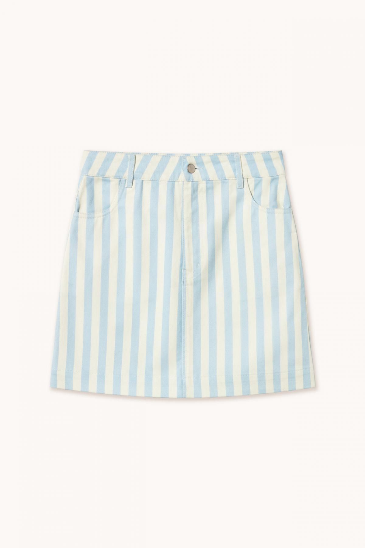 타이니코튼 스트라이프 미니 스커트 FALDA ANI SS25-824R32 ONE COLOR - 상품 이미지