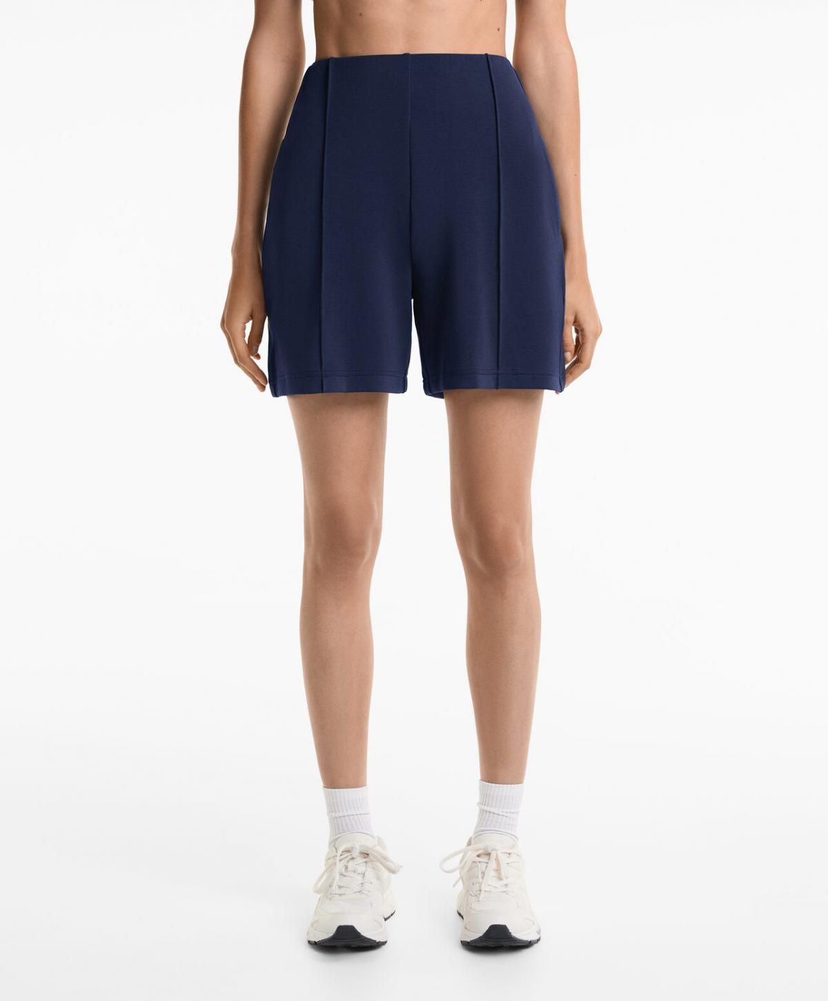 오이쇼 소프트터치 모달 하이웨이스트 버뮤다 반바지 3328/791 NAVY - 상세 이미지 2