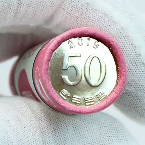 한국은행 50주 롤주화 2019년 보관 케이스 포함 - 메인 이미지
