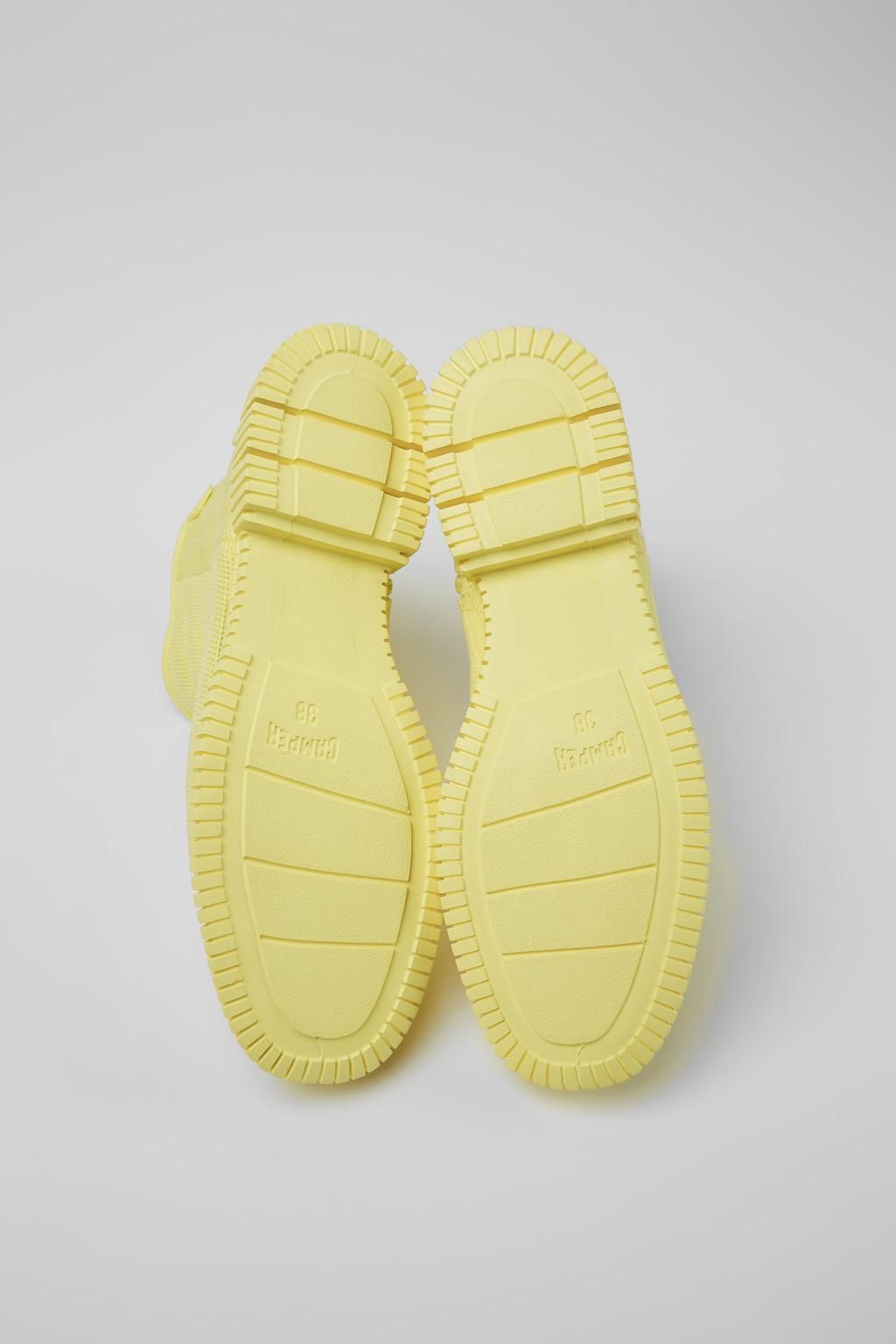 캠퍼 테크니컬 옐로우 텐셀 여성 앵클부츠 K400674-002 YELLOW - 상세 이미지 5