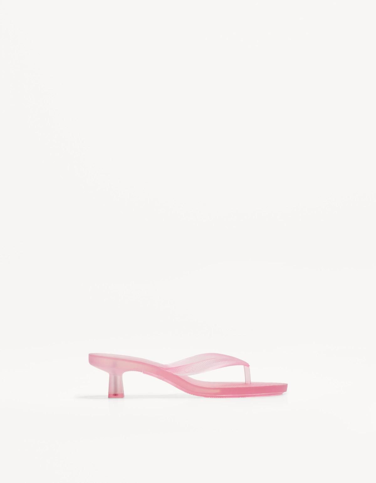 버쉬카 젤리 테크니컬 로우힐 샌들 1704/660 PINK - 상품 이미지
