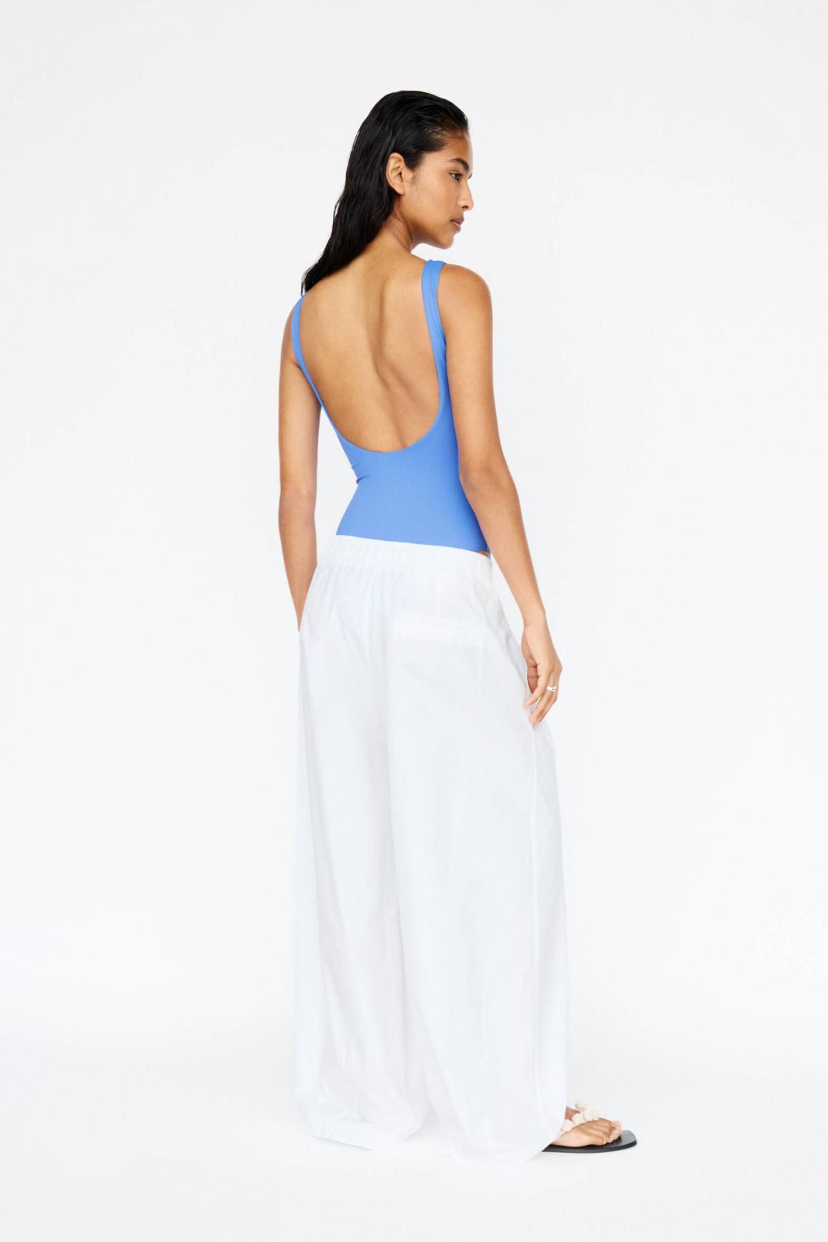 풀앤베어 테크니컬 스트랩 폴리아미드 바디수트 7150/321 MEDIUM BLUE - 상세 이미지 4
