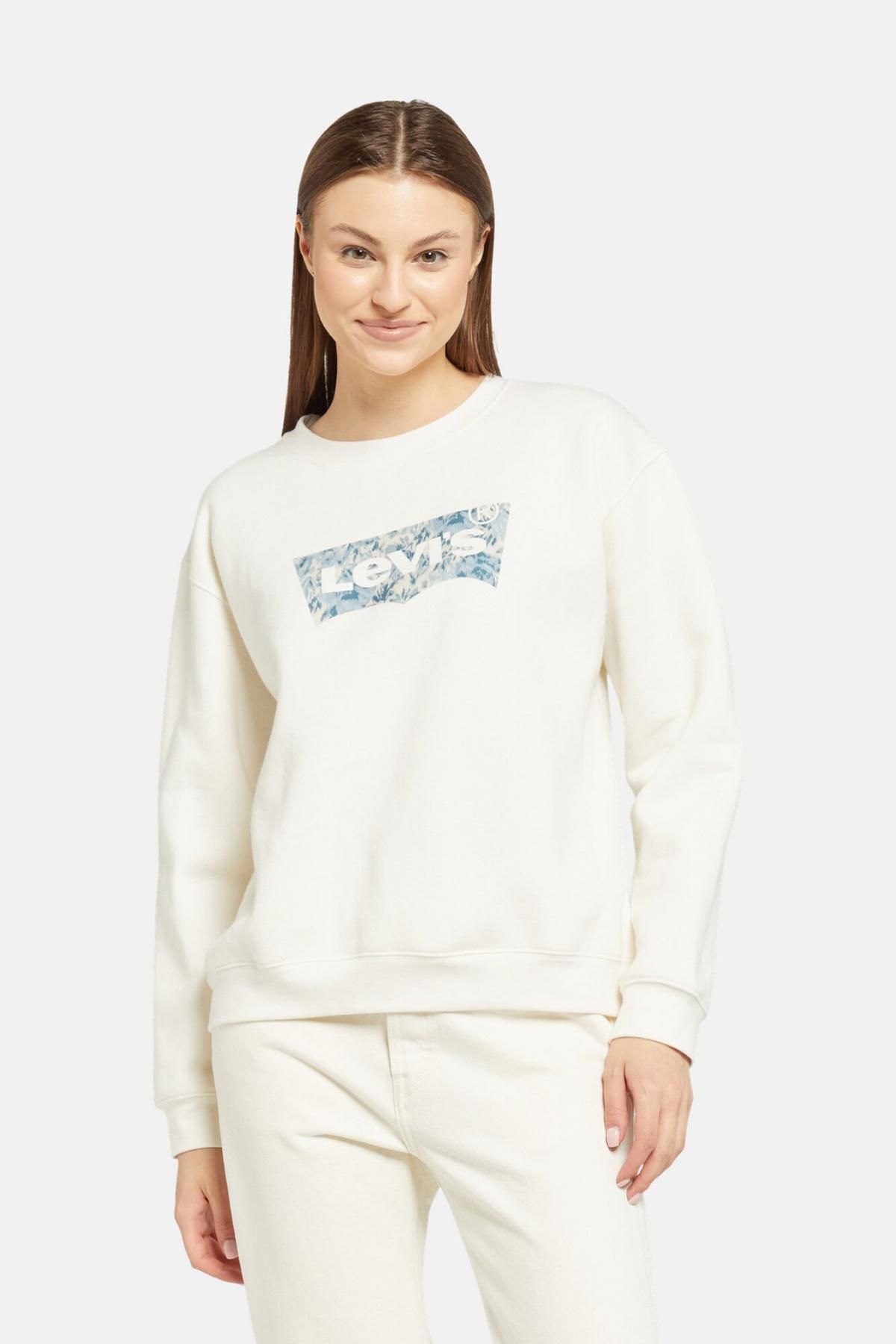 리바이스 베이직 로고 라운드넥 맨투맨 Levis 4139202 BLANCO - 상품 이미지