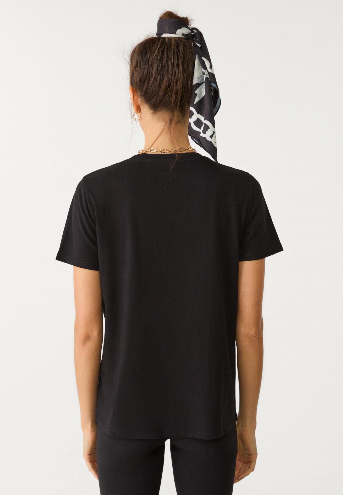 스트라디바리우스 베이직 레귤러핏 라운드넥 반팔 티셔츠 2500/151 BLACK - 상세 이미지 3