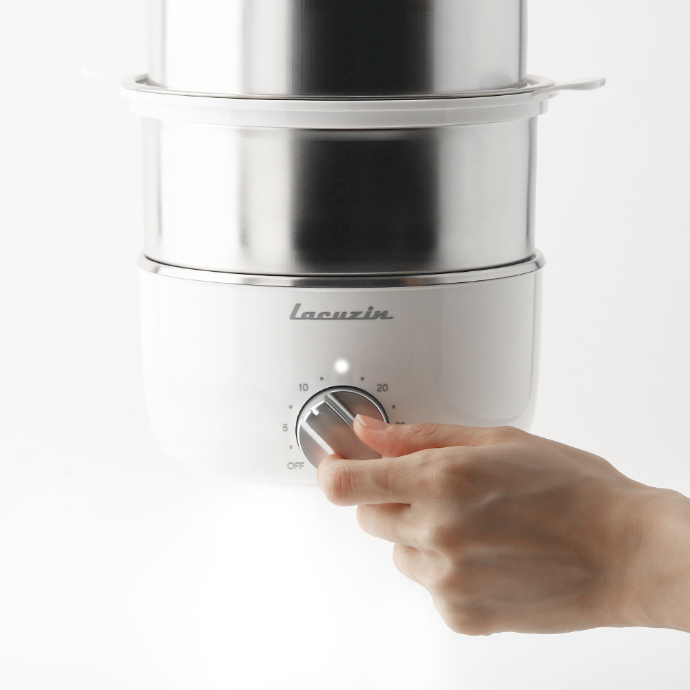 라쿠진 풀스테인리스 2단 미니찜기 LCZ170