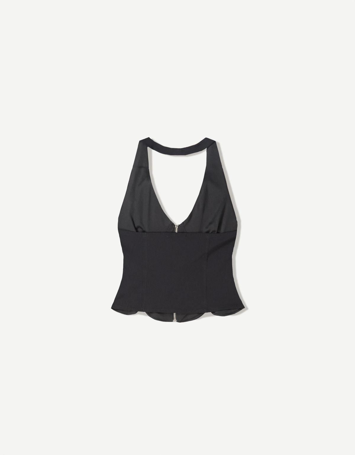 버쉬카 테크니컬 집업 벵갈린 민소매 탑 8775/692 BLACK - 상세 이미지 5