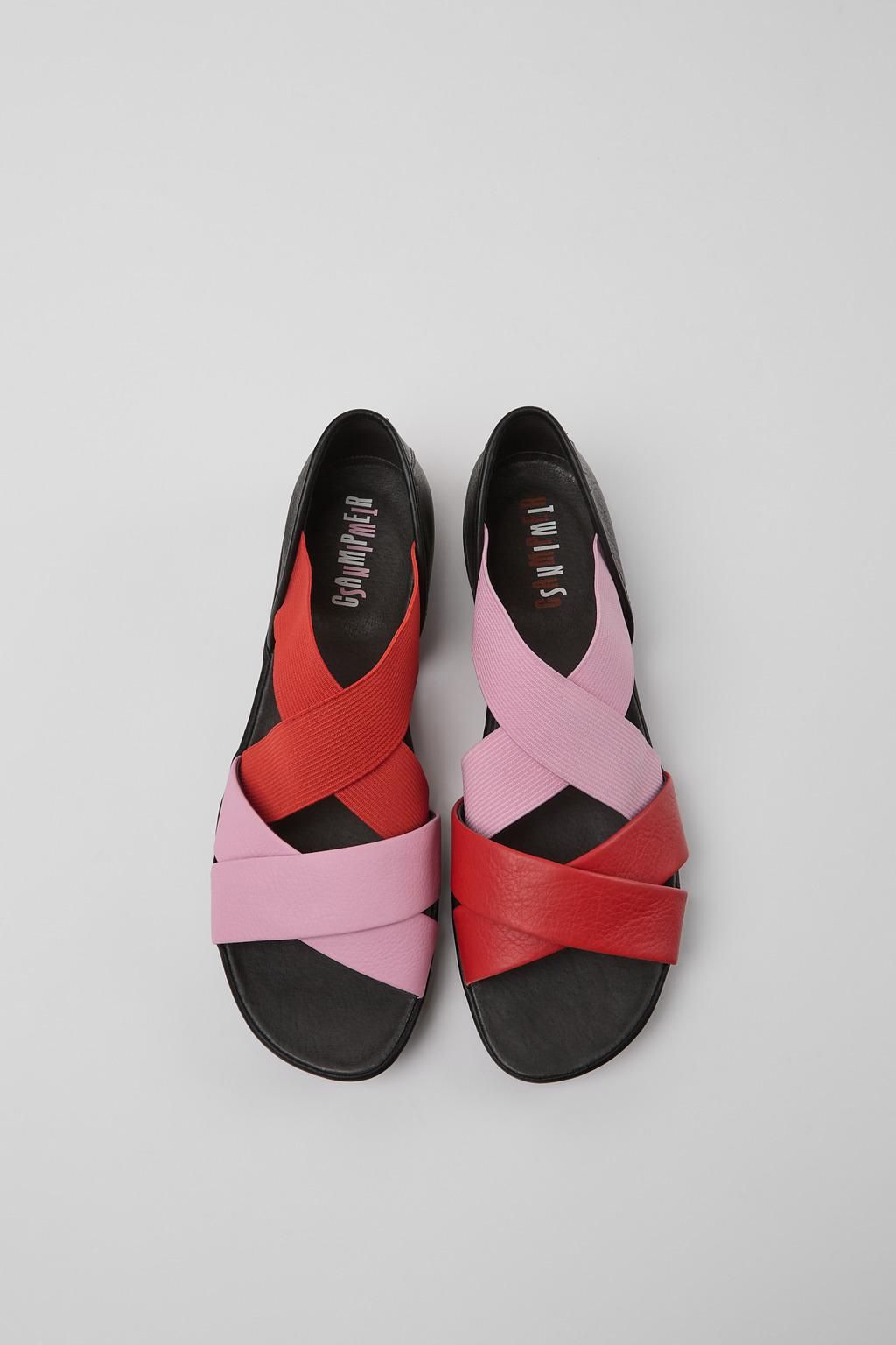 캠퍼 멀티컬러 스트랩 레더 샌들 Twins K201367-003 MULTICOLOR - 상세 이미지 4