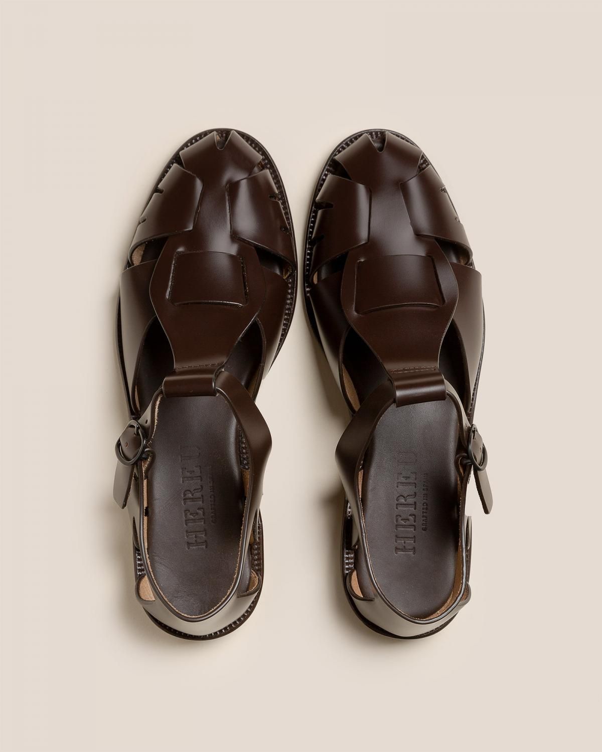 헤레우 페스카 프리미엄 가죽 스트랩 피셔맨 샌들 7880539996376 DARK BROWN - 상세 이미지 2