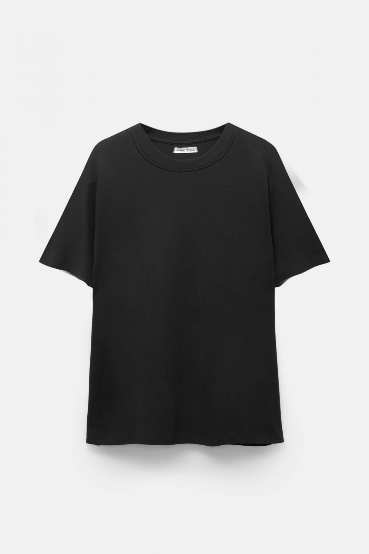 풀앤베어 오버핏 라운드넥 반팔 티셔츠 3245/331 BLACK - 상품 이미지