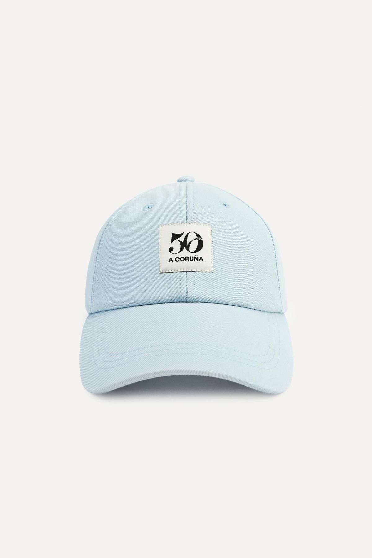 자라 라이트블루 50주년 패치 캡모자 3920/219 BLUE - 메인 이미지