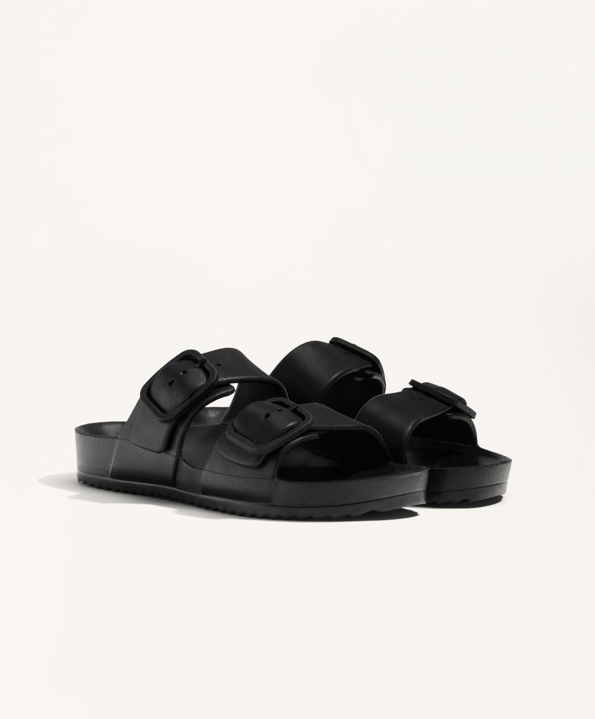 오이쇼 에르고노믹 더블 버클 스트랩 샌들 1304/580 BLACK - 상세 이미지 2