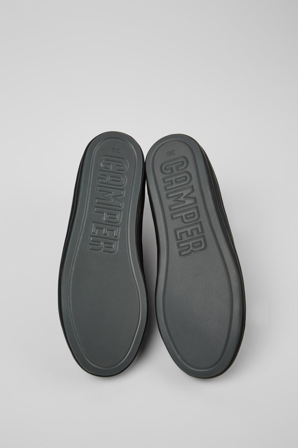 캠퍼 블랙 리사이클 코튼 로우탑 스니커즈 Hoops K400163-008 BLACK - 상세 이미지 5