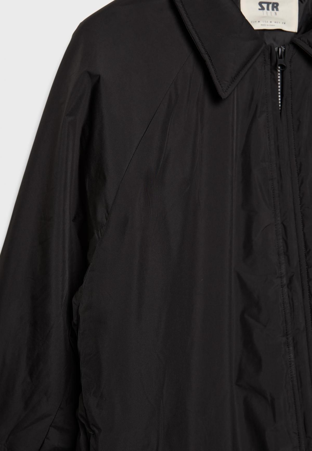 스트라디바리우스 테크니컬 경량 숏 패딩 Regular fit 퍼퍼 재킷 8629/196 BLACK - 상세 이미지 3