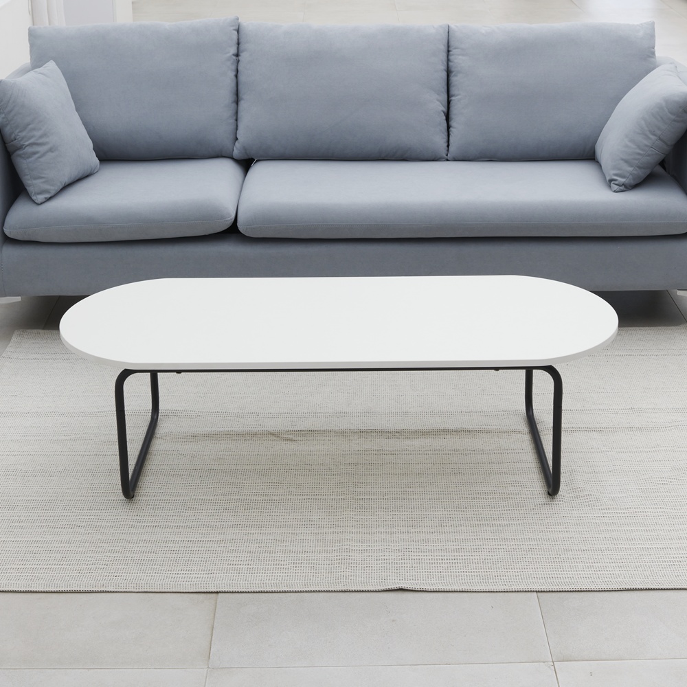 좌식테이블 공부상 식탁 낮은 타원형 거실 쇼파테이블 1200