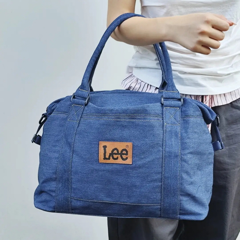 Lee 데일리 핸드백 크로스백 진청 LE230039M 이미지 7
