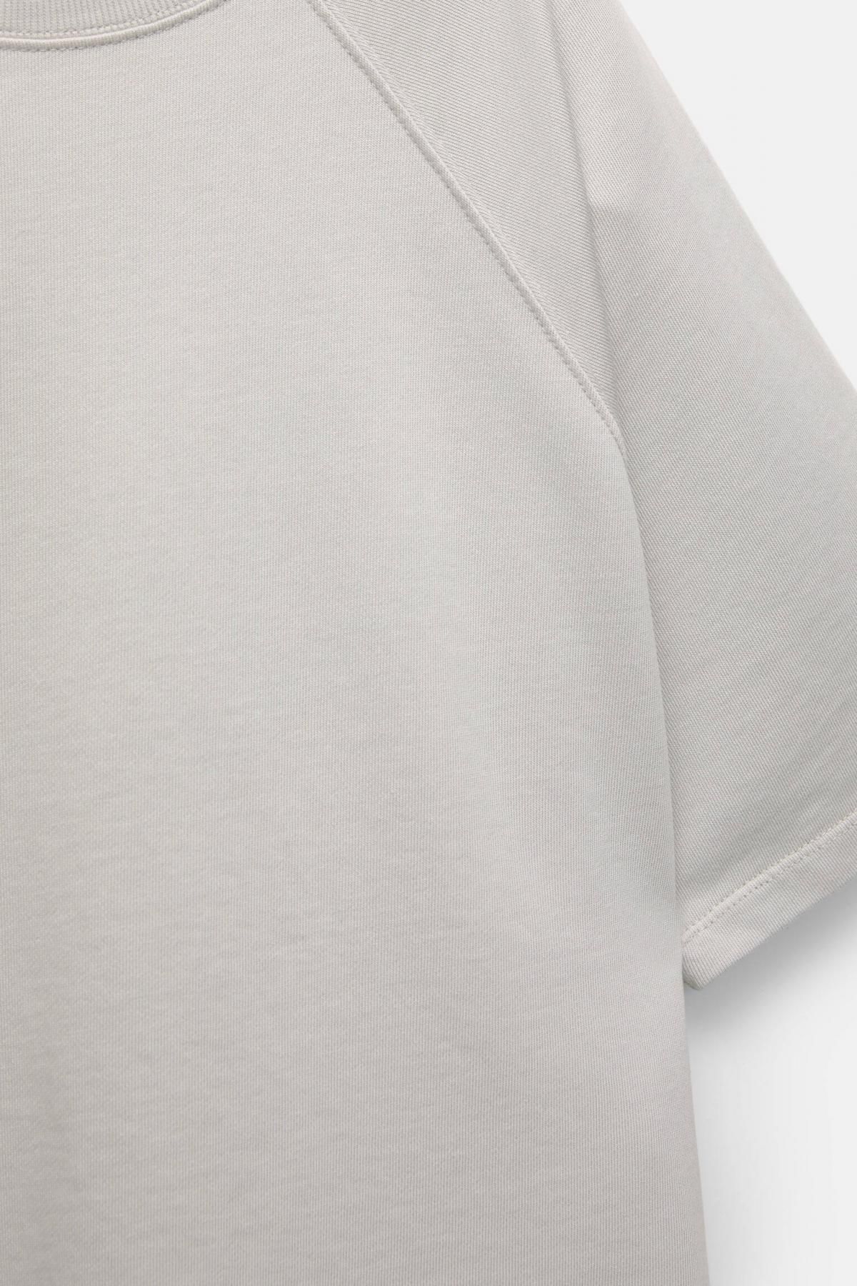 풀앤베어 오버사이즈 래글런 반팔 맨투맨 7560/300 PEARL GREY - 상세 이미지 3