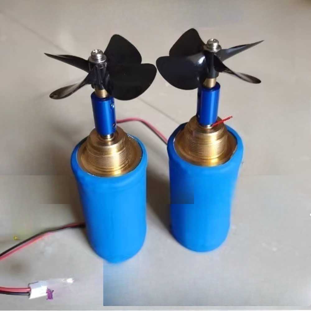보트 프로펠러 수중 추진기 전동 스크류 모터 장치 24V +너트(6cm) - 상품 이미지