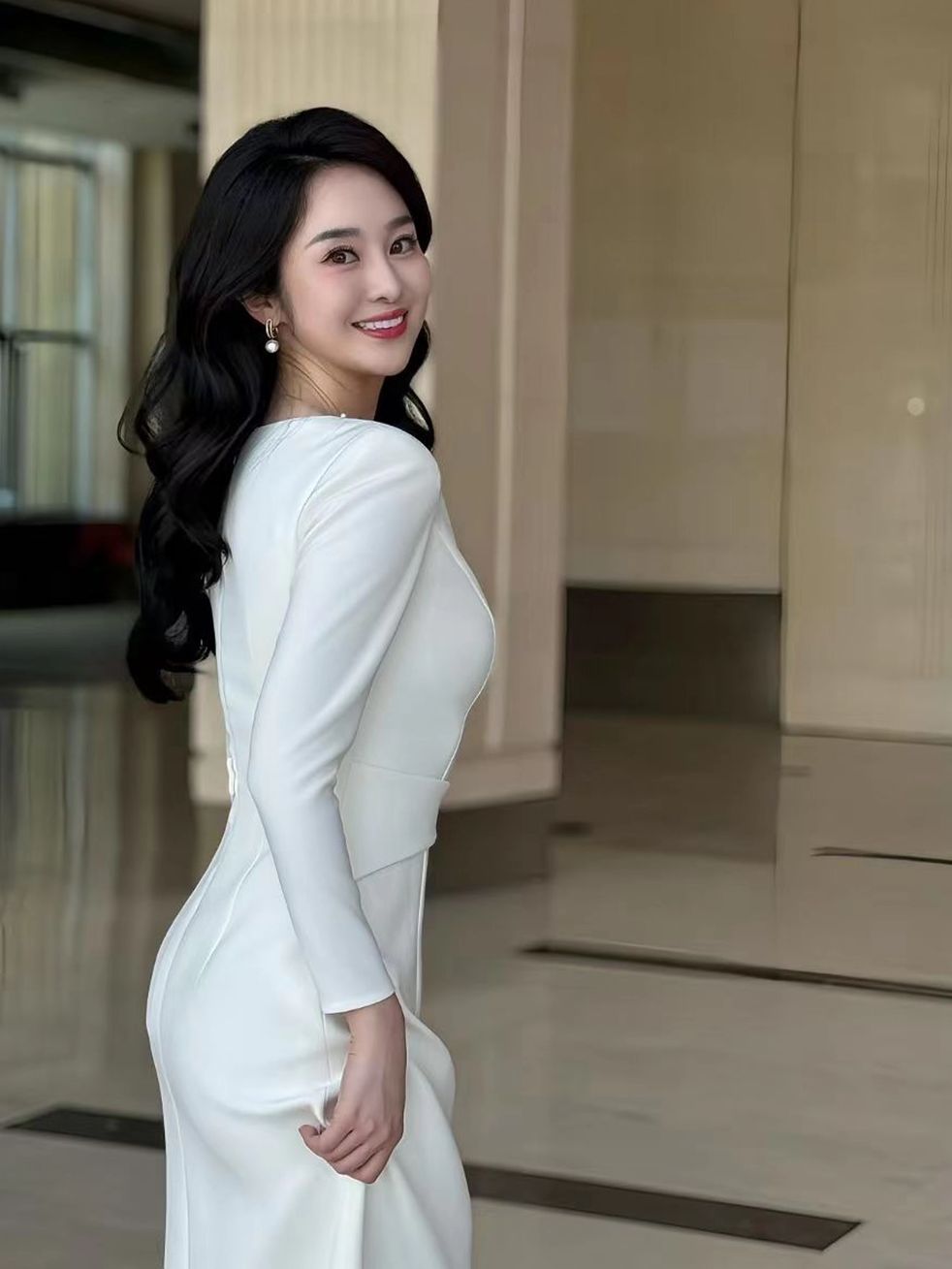 돌잔치맘 드레스 예복 화이트 무대 공연 연주회 예술제 연주복  화이트 XS - 상세 이미지 5