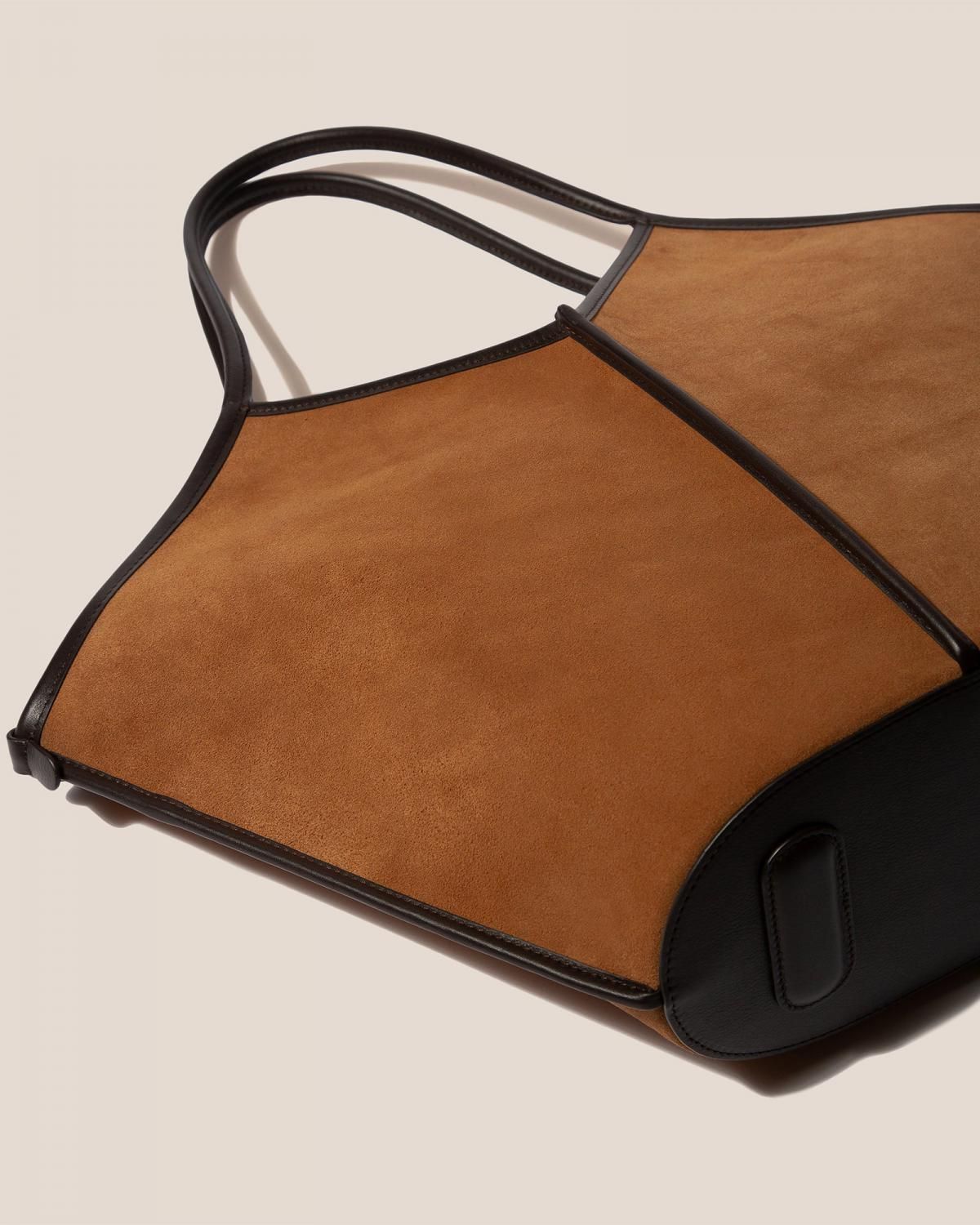헤레우 CALELLA 스웨이드 가죽 베이직 토트백 7886807302360 TAN DARK BROWN - 상세 이미지 3