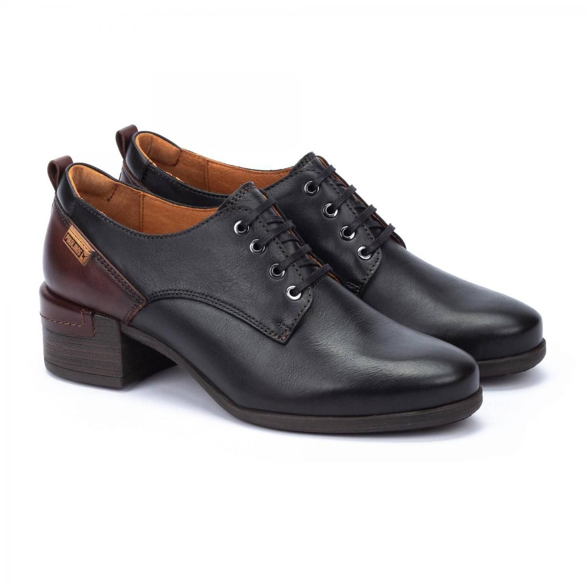 피콜리노스 클래식 레더 로우힐 옥스포드 슈즈 MALAGA W6W-5867C1 BLACK - 상세 이미지 2