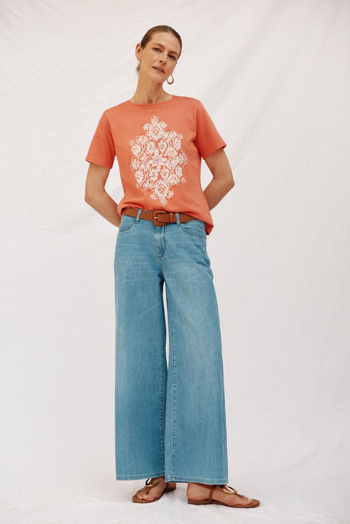 꼬르떼피엘 포인트 플라워 프린트 반팔 티셔츠 9162087 MULTICOLOR - 상세 이미지 2