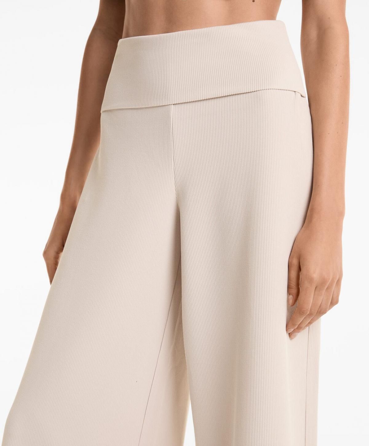 오이쇼 모달 립 프리미엄 웨이스트 폴드와이드 팬츠 3325/737 PALEMINK - 상세 이미지 4