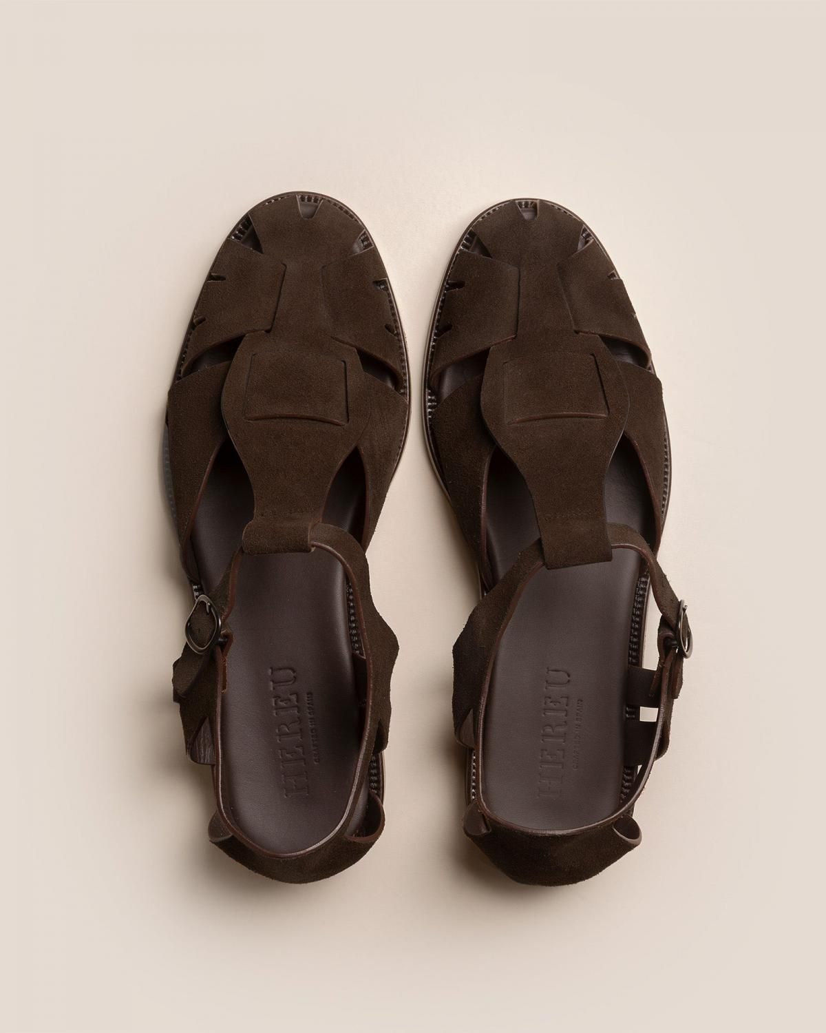 헤레우 페스카 스웨이드 피셔맨 스트랩 샌들 14907393999180 DARK BROWN - 상세 이미지 2
