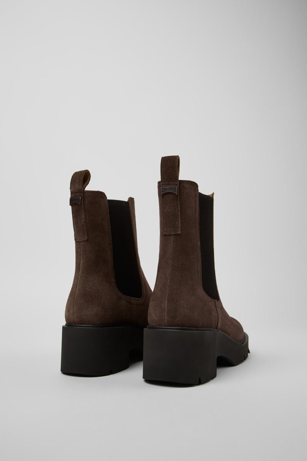 캠퍼 청키 브라운 누벅 앵클부츠 Milah K400575-018 BROWN - 상세 이미지 3