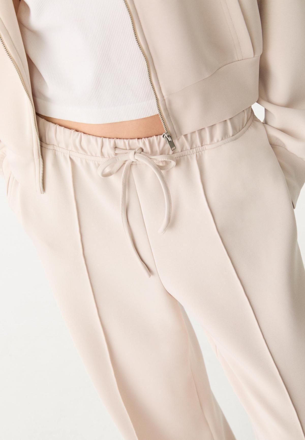 스트라디바리우스 소프트터치 와이드핏 테크니컬 팬츠 4512/257 STONE - 상세 이미지 2