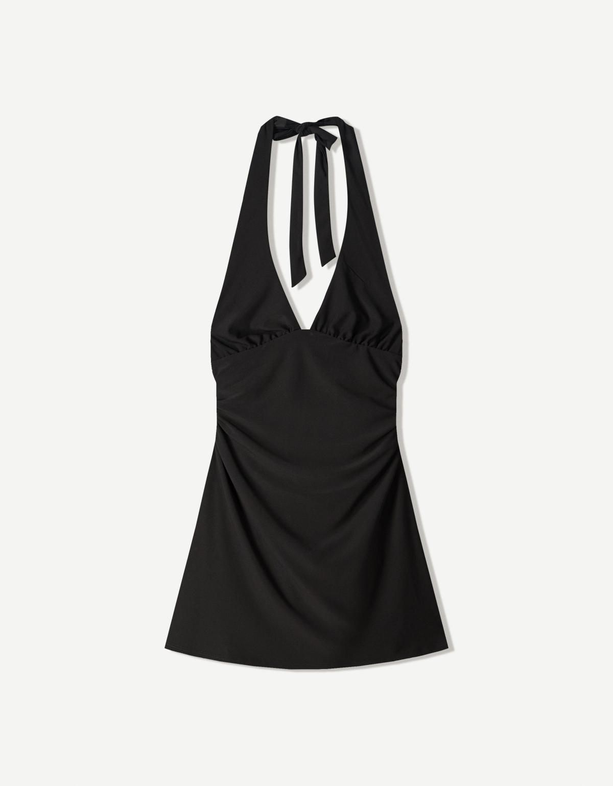 버쉬카 홀터 미니 원피스 0587/173 BLACK - 상품 이미지