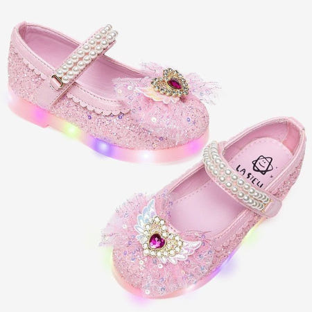 이지아이 LA 하트핑 LED 구두 150mm~200mm 25베이비 베베 단화 신발