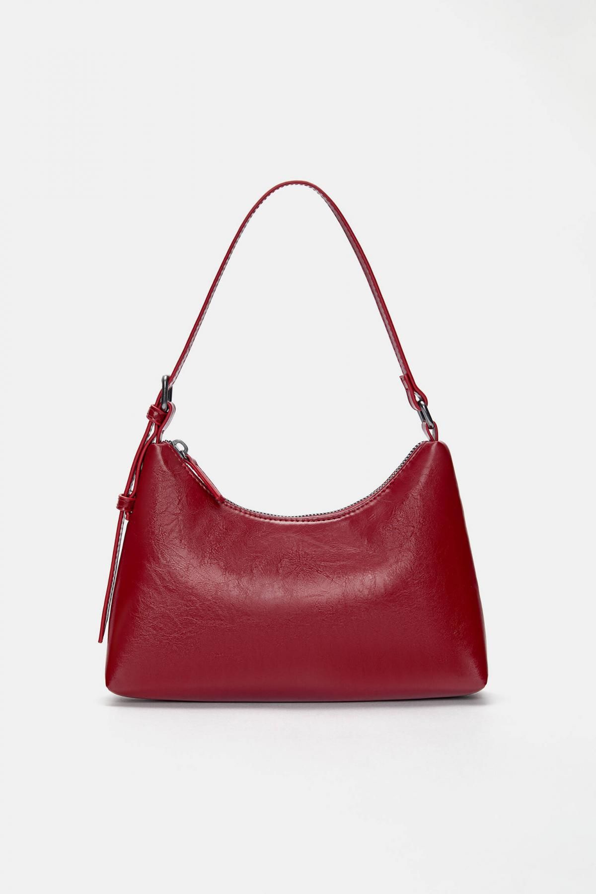 풀앤베어 레드 버클 포인트 베이직 숄더백 4016/640 RED - 상품 이미지