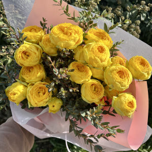 희록플라워 카탈리나 노란 장미 노랑 생화 졸업식 꽃다발 축하꽃다발 이미지